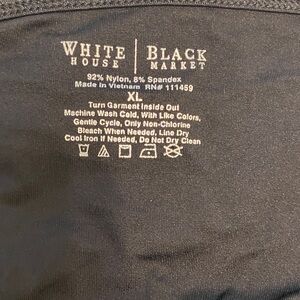 White House Black Market Elegant Black Blouse shimmery tank adjustable straps